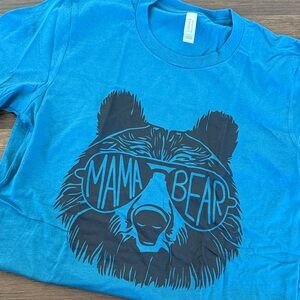 Blue Mama Bear Graphic T-Shirt
